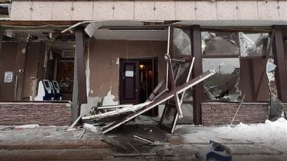 В одном из банков города Аксу произошел взрыв банкомата