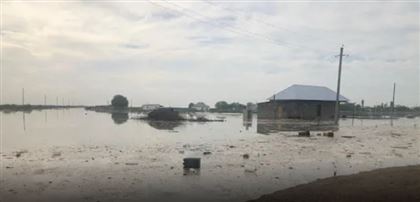 В Мактааральском районе затопило еще один поселок