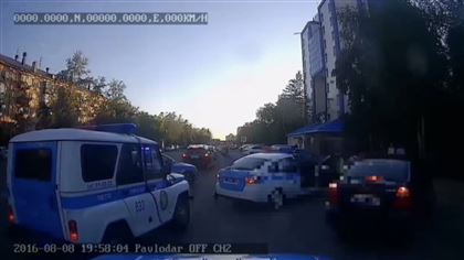 Дерзкую погоню полицейских за пьяным водителем в Павлодаре сняли на видео