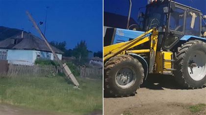 Пьяный тракторист оставил без света село в Восточном Казахстане