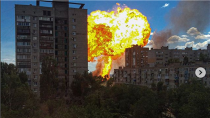 Мощный взрыв на заправке в Волгограде попал на видео