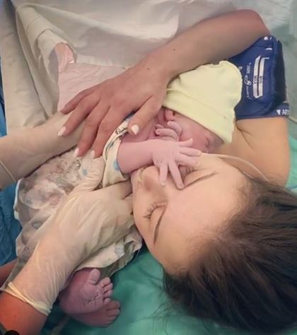 Луина опубликовала трогательное видео с новорожденным сыном Давидом