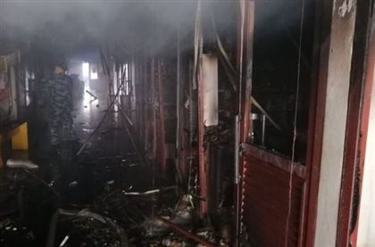 Торговый дом загорелся в Павлодаре