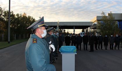 На границе России и Казахстана состоялась церемония передачи останков военнослужащего из РК