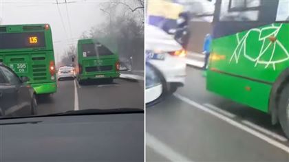 В Алматы водитель автобуса насмерть сбил женщину