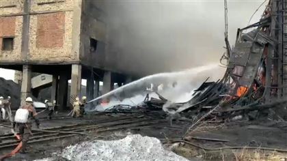 Крупный пожар произошел на карагандинской шахте 