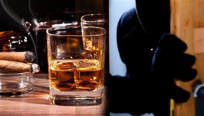 Молодой человек совершил пьяный налёт на ресторан в Шымкенте и попытался вынести 20 бутылок алкоголя 