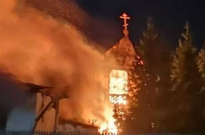 В Павлодаре сгорел женский монастырь