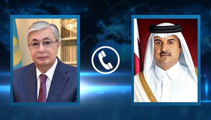 Глава государства пригласил эмира Катара с визитом в Казахстан