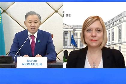 Н. Нигматулин и Э. Тильё обсудили вопросы межпарламентского сотрудничества Казахстана и Бельгии