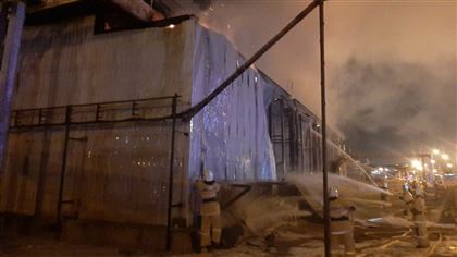 На газоперерабатывающем заводе "КазМунайГаз" произошел крупный пожар
