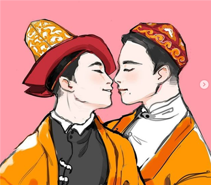 Рисунки казахстанской художницы с ЛГБТ-парами в национальных костюмах взбудоражили Казнет