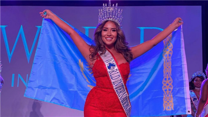 Казахстанка завоевала титул на конкурсе Miss World International в США