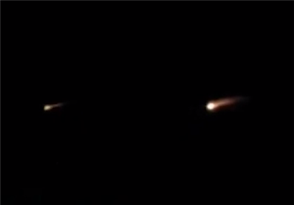 Эффектное падение метеорита засняли ночью над Алматы