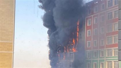 Крупный пожар в новостройке произошел в Актау