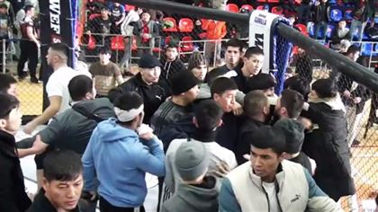  Массовую драку устроили на турнире бойцы MMA из Узбекистана и Кыргызстана