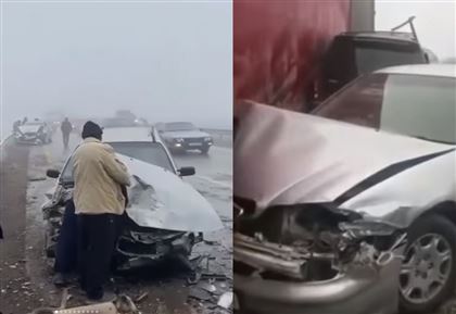  Столкнулись 17 машин: массовое ДТП произошло на трассе Алматы – Хоргос