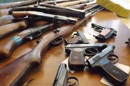 Жители Алматы добровольно сдали 25 единиц оружия