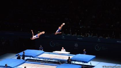 Казахстан вышел в финал Кубка мира по батутной гимнастике
