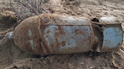 В Жамбылской области нашли еще одну авиационную бомбу