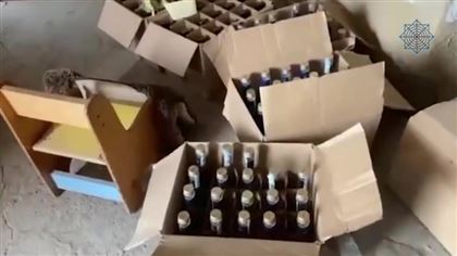 В Алматинской области обнаружили подпольный цех по изготовлению алкоголя