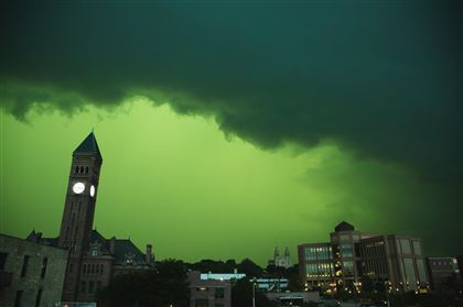 Вчера в США наблюдали "Зеленый шторм"