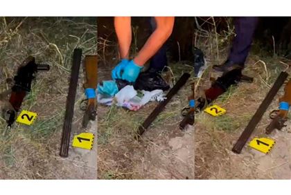 Схрон оружия на кладбище обнаружили таразские полицейские