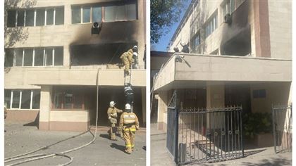 В Алматы в нескольких районах произошли пожары