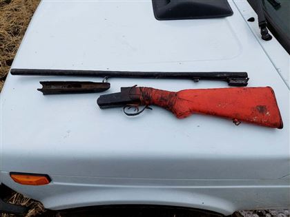 В СКО у водителя КамАЗа изъяли ружье и патроны
