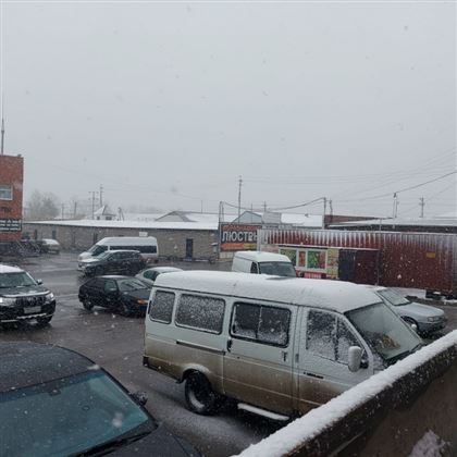 В Костанае выпал первый снег