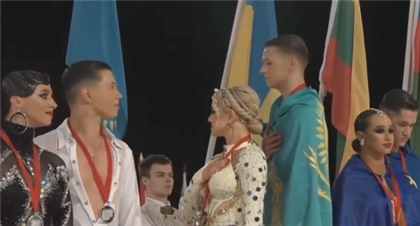На чемпионате мира перепутали гимн Казахстана