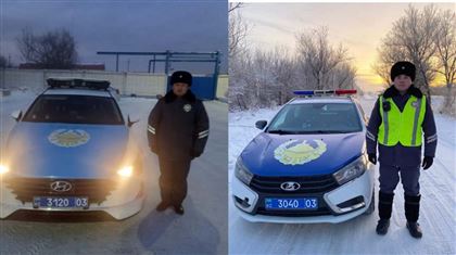 Акмолинские полицейские спасли семью, оказавшуюся в снежном плену
