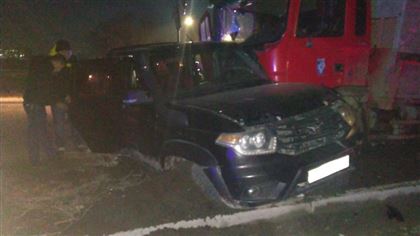 Внедорожник столкнулся с грузовиком в Жетысуской области