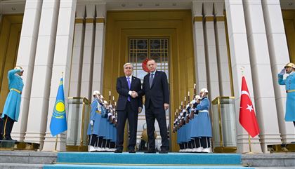 Эрдоган встретил президента Казахстана