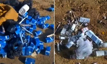 Видео с незаконной свалкой медицинских отходов в Мангистау прокомментировали экологи