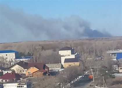 В Павлодарской области в сельской зоне Аксу тушат два степных пожара