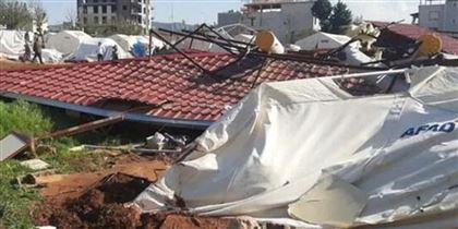 На турецкий город Кахраманмараш обрушился шторм, есть жертвы