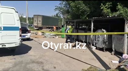 В Шымкенте возле мусорных баков обнаружили труп мужчины