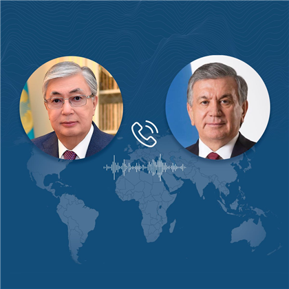 Токаев поговорил по телефону с президентом Узбекистана
