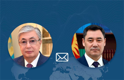 Президент Казахстана направил поздравительную телеграмму по случаю Дня независимости Кыргызстана