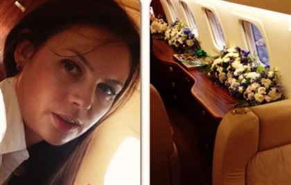 В Казахстане похоронили стюардессу, которая погибла при крушении самолёта Евгения Пригожина