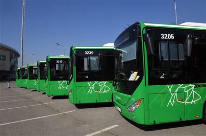 30 новых автобусов вышли на маршруты в Алматы 