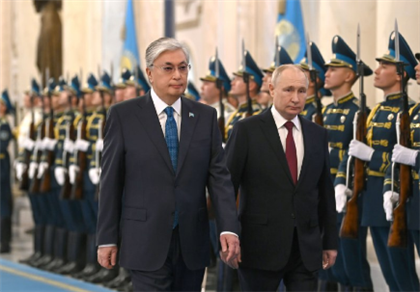 В Акорде состоялась церемония встречи президента России Владимира Путина
