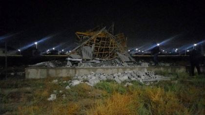 Дом рухнул после взрыва газа в Туркестане