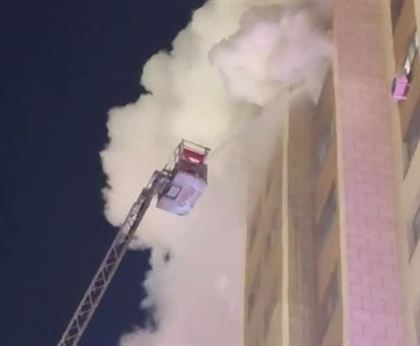 В Астане горела квартира на 12 этаже