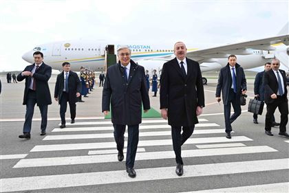 Токаев в рамках государственного визита в Азербайджан прибыл в город Физули