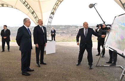 Президенты Казахстана и Азербайджана ознакомились с генеральным планом развития города Физули