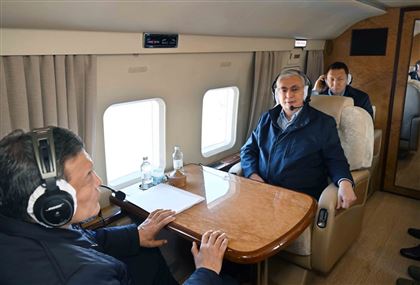 Глава государства прибыл с рабочей поездкой в Северо-Казахстанскую область