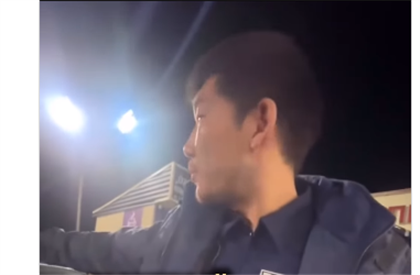 В Талгаре сняли на видео побег мужчины в полицейской форме