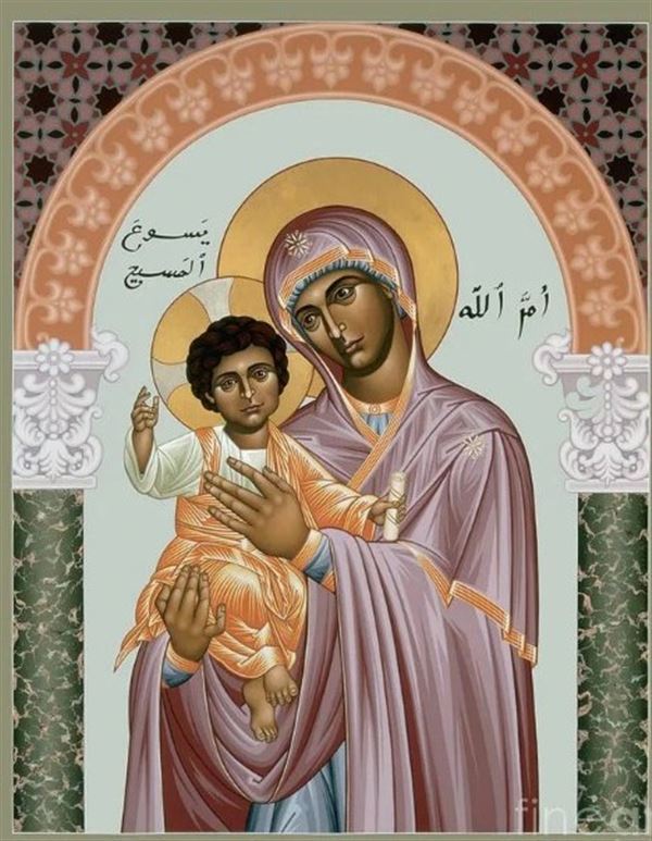 Образец православной иконы с арабской вязью